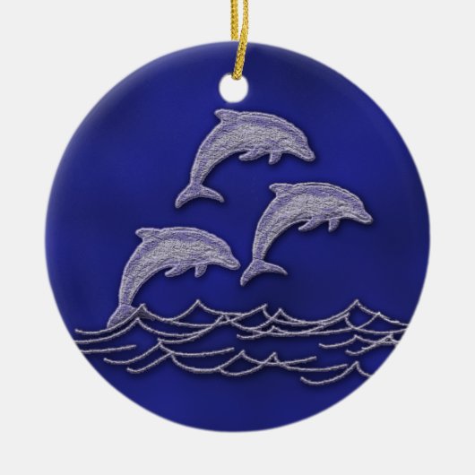 Sparen de datumsiervissen keramisch ornament (Voorkant)