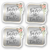 Sparen de datumSticker Sticker (Voorkant)