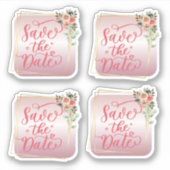 Sparen de datumSticker Sticker (Voorkant)