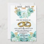 Sparen de datumuitnodiging kaart (Voorkant)