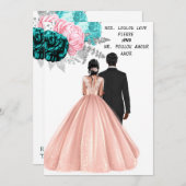 Sparen de datumuitnodiging kaart (Voorkant / Achterkant)