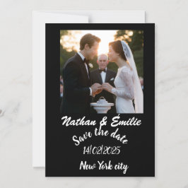 Sparen de datumuitnodiging magnetische uitnodiging