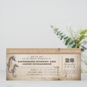 sparen de datumuitnodiging tot het instappen kaart (Staand voorkant)