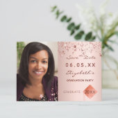 Sparen de de graduatiepartij van de Datum bloedige Save The Date (Staand voorkant)