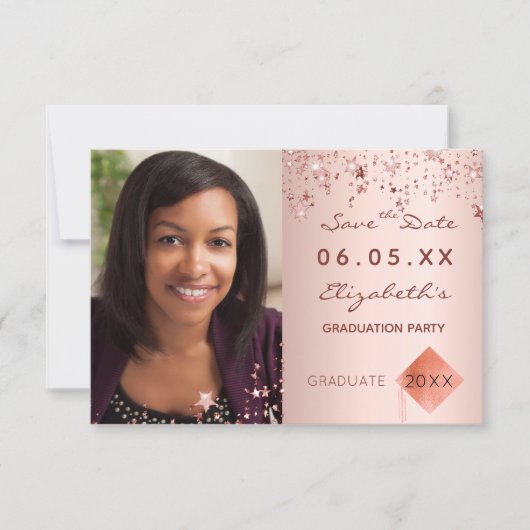 Sparen de de graduatiepartij van de Datum bloedige Save The Date (Voorkant)