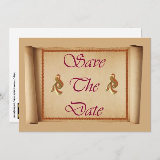 Sparen de de rolaankondiging van de Uitnodiging va (Voorkant / Achterkant)