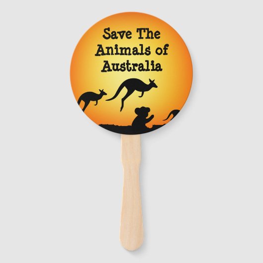 Sparen de Dieren van Australië Handwaaier (Voorkant)