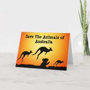 Sparen de Dieren van Australië Kaart