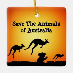 Sparen de Dieren van Australië Keramisch Ornament