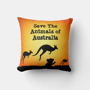 Sparen de Dieren van Australië Kussen