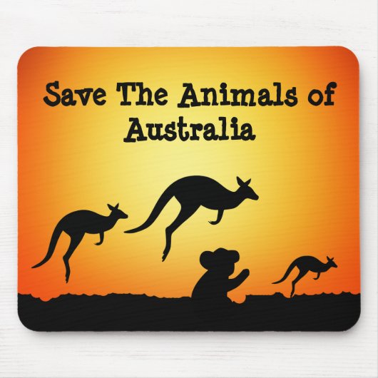 Sparen de Dieren van Australië Muismat (Voorkant)