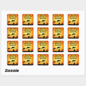 Sparen de Dieren van Australië Vierkante Sticker (Vel)