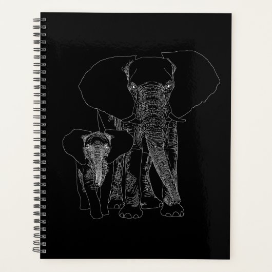 Sparen de Dierenvriend van de Kunst van de Olephan Planner (Voorkant)