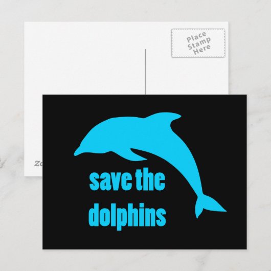 Sparen de Dolfijnen Briefkaart (Voorkant / Achterkant)