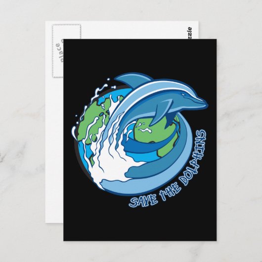 Sparen de Dolfijnen Briefkaart (Voorkant / Achterkant)