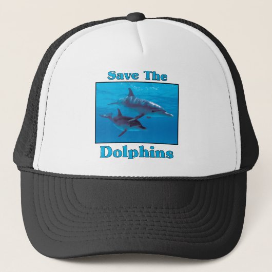Sparen de Dolfijnen Trucker Pet (Voorkant)