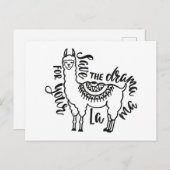 Sparen de drama voor Uw Llama Briefkaart (Voorkant / Achterkant)