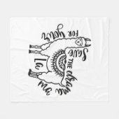 Sparen de drama voor Uw Llama Fleece Deken (Voorkant (Horizontaal))