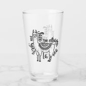 Sparen de drama voor Uw Llama Glas (Achterkant)
