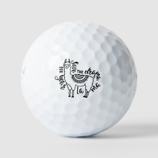 Sparen de drama voor Uw Llama Golfballen (Voorkant)