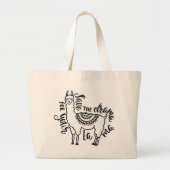Sparen de drama voor Uw Llama Grote Tote Bag (Voorkant)