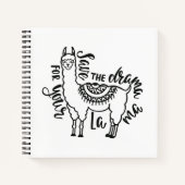 Sparen de drama voor Uw Llama Notitieboek (Voorkant)