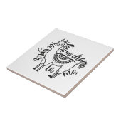 Sparen de drama voor Uw Llama Tegeltje (Zijkant)