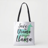 Sparen de Drama voor uw Llama Tote Bag (Voorkant)