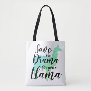 Sparen de Drama voor uw Llama Tote Bag