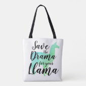 Sparen de Drama voor uw Llama Tote Bag (Achterkant)