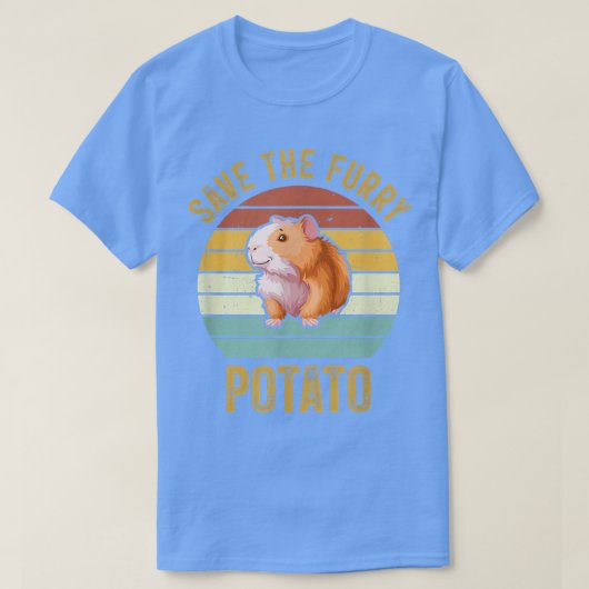 Sparen de drijfmest Potato Funny Guinea Pig Oreder T-shirt (Design voorkant)