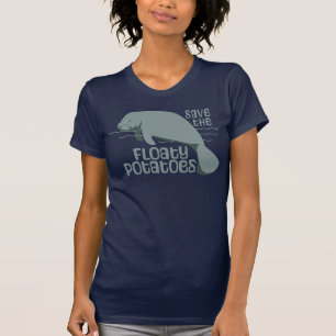 Sparen de drijvende aardappelen Manatee T-shirt