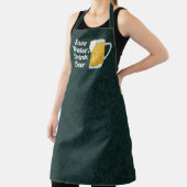 Sparen de Drink van de Bier Citaat Funny Waterverf Schort (Insitu)