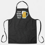 Sparen de Drink van de Bier Citaat Funny Waterverf Schort (Voorkant)