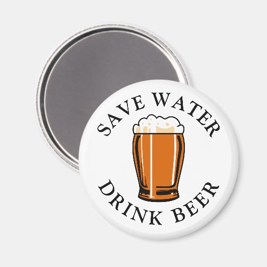 Sparen de Drink van de Bier Magnet van het Water (Voorkant / Achterkant)
