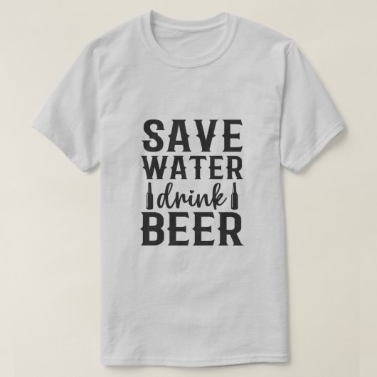Sparen de Drink van de Bier T-Shirt (Design voorkant)