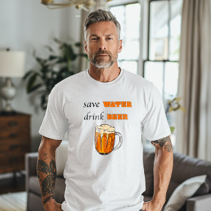 Sparen de Drink van de Bier T-Shirt