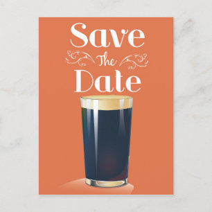 Sparen de Drink van de Pint van de Datum Briefkaart