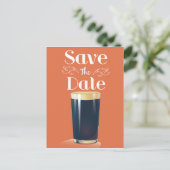 Sparen de Drink van de Pint van de Datum  Briefkaart (Staand voorkant)