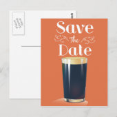 Sparen de Drink van de Pint van de Datum  Briefkaart (Voorkant / Achterkant)