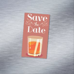 Sparen de  Drink Whiskey van de Datum Magnetisch Visitekaartje
