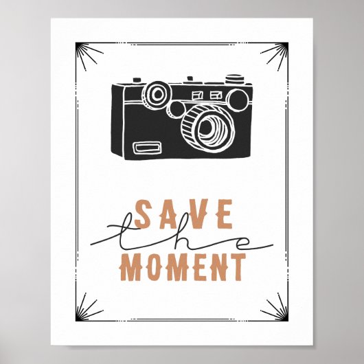 Sparen de  Druk van de Camera van het Moment Poster (Voorkant)