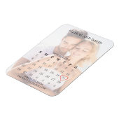 Sparen de Eenvoudige Foto van de Kalender van 5 Ri Magneet (Linkerzijde)