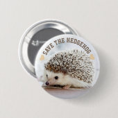 Sparen de egel ronde button 5,7 cm (Voorkant /achterkant)