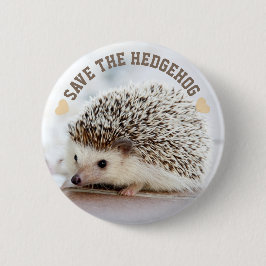 Sparen de egel ronde button 5,7 cm