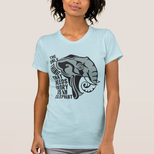 Sparen de Elephants Ban Trophy Hunting T-shirt (Voorkant)