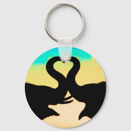 Sparen de Elephants hartboomstammen Sleutelhanger (Voorkant)