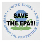 Sparen de EPA! Protest! Poster (Voorkant)