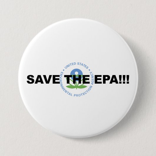 Sparen de EPA! Protest! Ronde Button 7,6 Cm (Voorkant)