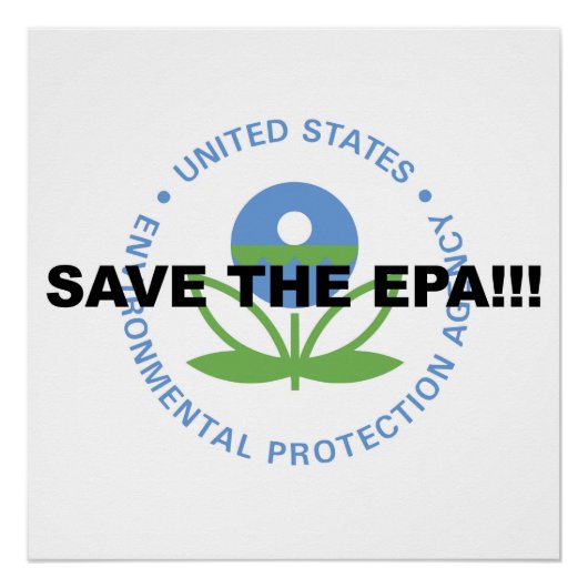 Sparen de EPA! Reist Trump! Protest! Poster (Voorkant)